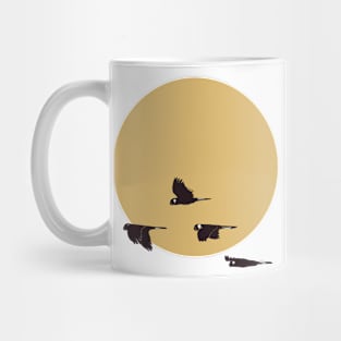 Cockatoos and sun Mug